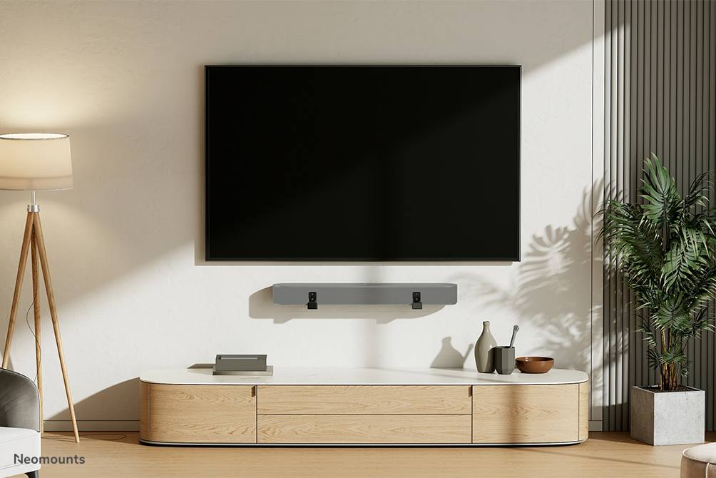 Neomounts AWL29-550BL1 Supporto per videobar/soundbar a parete - max 15 kg - universale